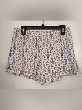 Roller Rabbit Halloween Ghost & Skeleton Cotton Shorts Size Large